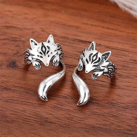 Fox Ear Cuffs Non-piercing Clip Earrings