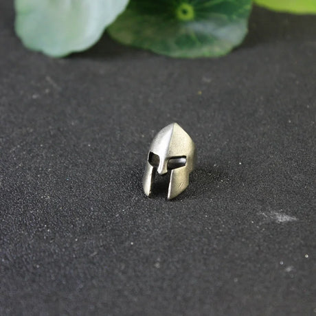 Brass Spartan Warrior Helmet Paracord Beads Lanyard Dreadlock Beard Bead