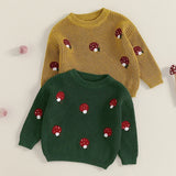 Childrens' Embroidered Mushroom Sweater