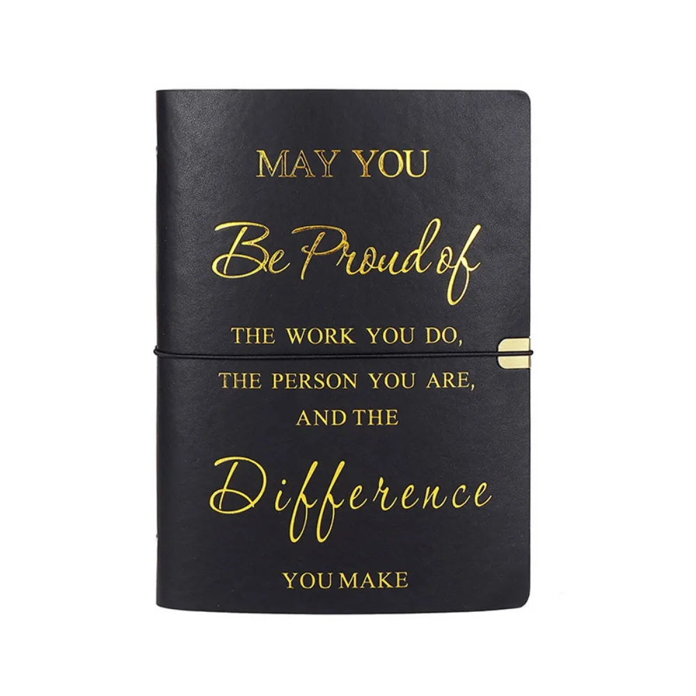Teacher Colleague Employee Nurse Appreciation Gift 80 Sheets A5 Soft PU Leather Cover Loose-leaf Notebook