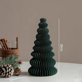 Christmas Paper Honeycomb Decorations Ball Folding Christmas Tree Table 3D Ornaments