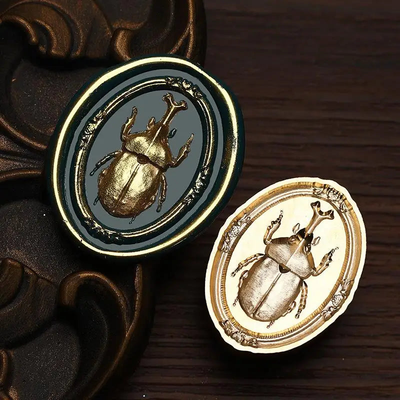 Insect Shaped Wax Seal Stamps Copper Head Embossed Sealing Stamp For DIY Cards Scrapbooking Wedding Invitation Decor ﻿