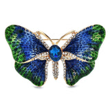 Enamel Butterfly Brooch