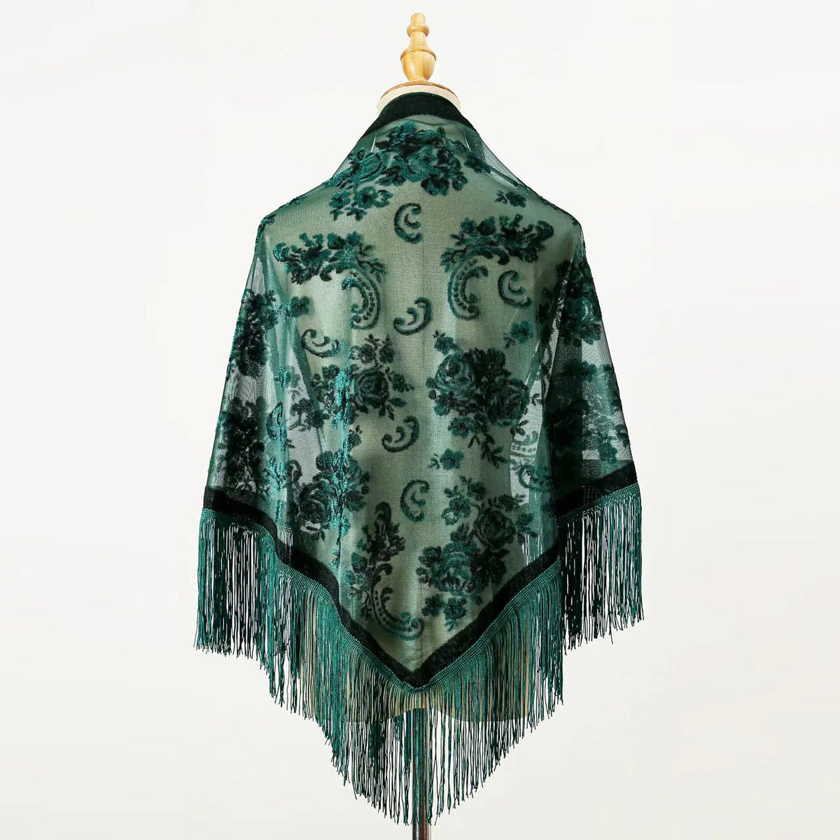 140X70 Cm Velvet Shawl Tassel Scarf Pashmina Stole