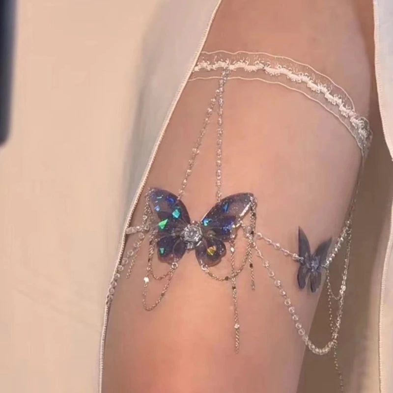 Butterfly Tassels Thigh Chain