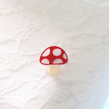 Glittery Mushroom Acrylic Brooch