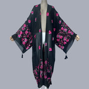 Rose's Embroidered Bohemian Cover Up Kimono