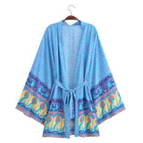 Boho Cover Ups Short Kimono