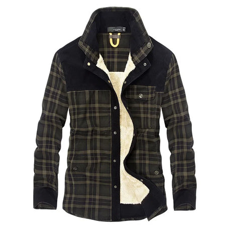 Woodsman Plaid Shirts Lightweight Fleece Jackets