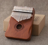 Kalimba Thumb Piano 17 Keys Mahogany Wood Musical Instrument