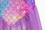 Little Girl Mermaid Ariel Princess Dress Halloween Cosplay Children's Birthday Party Costume