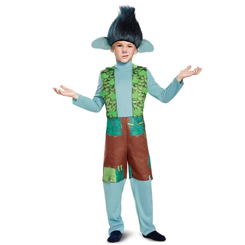 Branch and Poppy Trolls Dress Up Boys Girls Halloween Costumes