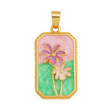 Enamel Heart Flower Dolphin Charm Pendants 18K Gold Plated DIY Bracelets Necklaces Jewellery Making Supplies