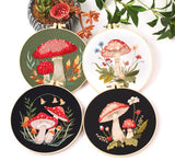 Mushroom Embroidery Kit DIY Needlecraft for Beginners