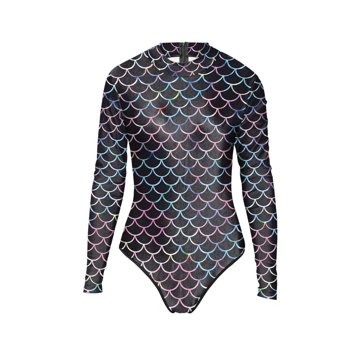 Mermaid Printed Long Sleeve Swimwear Set Surfing Swimsuit Rash Guards and Leggings