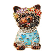 Scotty Dog Brooches 4 Colours