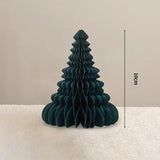 Christmas Paper Honeycomb Decorations Ball Folding Christmas Tree Table 3D Ornaments