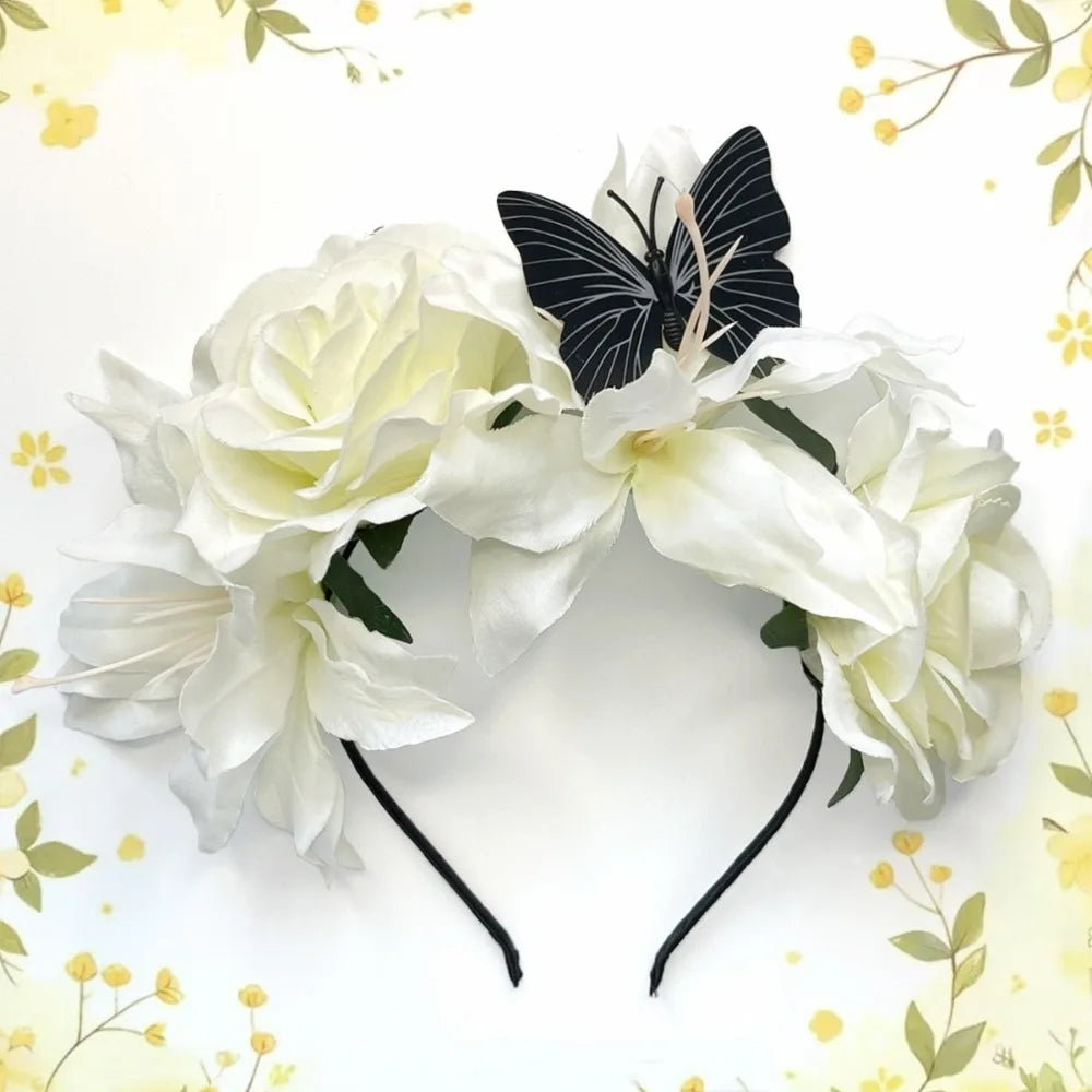 Butterfly Rose Floral Fascinators