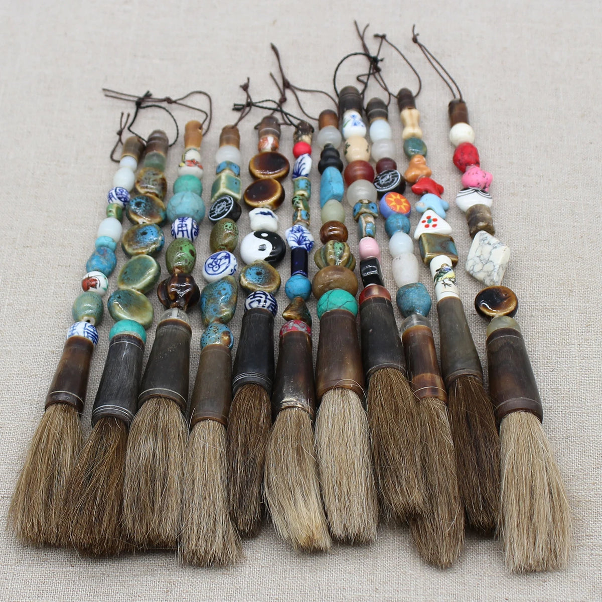 Bead Handle Calligraphy Artist Brush