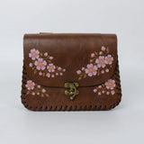 Spring Cherry Blossom Faux Leather Belt Bag Medieval Cosplay