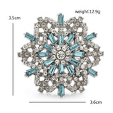 Christmas Snowflake Brooches