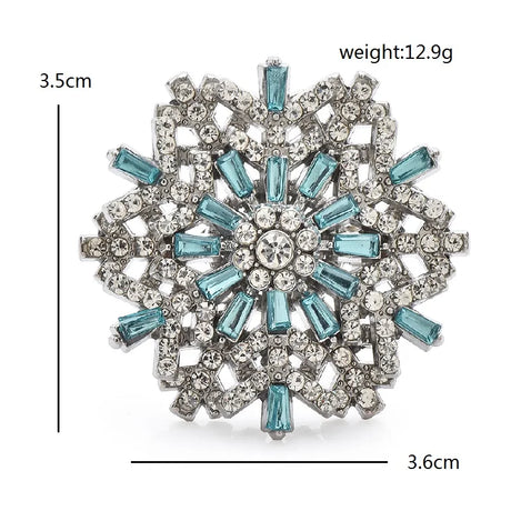 Christmas Snowflake Brooches
