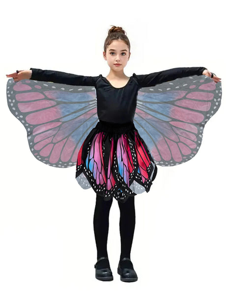 Butterfly Cosplay Wings Costumes Girl Dance Performance Accessories Halloween