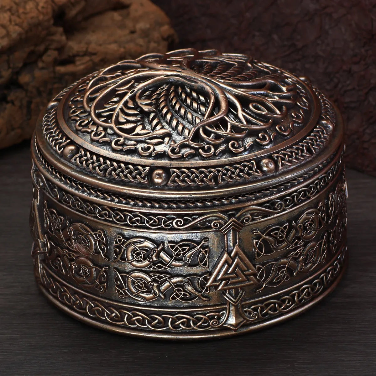 Tree of Life Viking Treasure Chest Jewellery Box