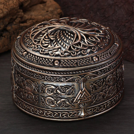 Tree of Life Viking Treasure Chest Jewellery Box