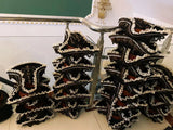 Pirate Hats Vintage Skull Feather Triangle Hats Halloween CosPlay Pirate Top Hat