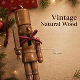 Set of 6 Wooden Nutcracker Christmas Tree Hanging Ornaments