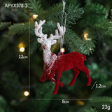 Christmas Snow Kissed Hanging Ornaments Ballet Girl Elk Swan