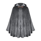 Short Medieval Velvet Capelet Hooded Cloak Renaissance Cape