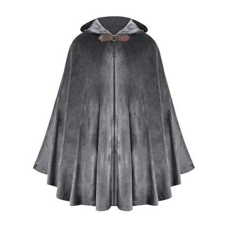 Short Medieval Velvet Capelet Hooded Cloak Renaissance Cape