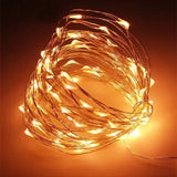 1m-30m Copper Wire LED String Light 8 Colours Fairy Lights Battery Powered