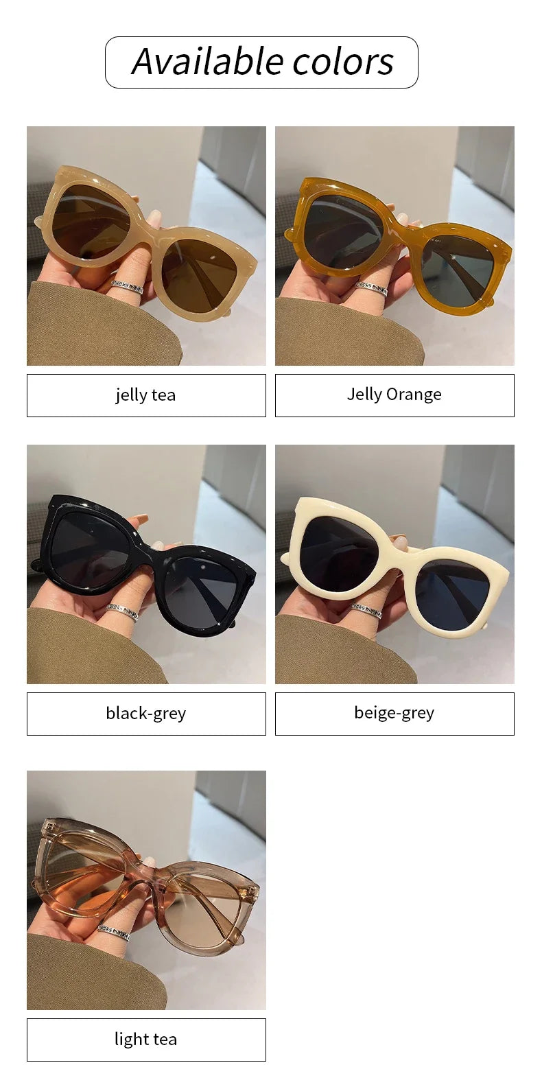 Butterscotch Oversized Sunglasses UV400
