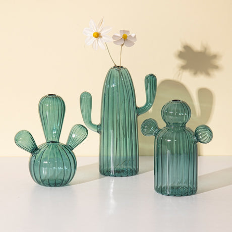 Cactus Glass Vase Hydroponics Plant Vase