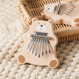 Bear Kalimba 8 Key Mini Thumb Piano Montessori Musical Instrument Toys for Children
