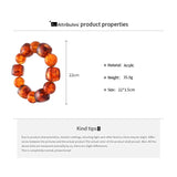 Acrylic Irregular Square Round Beaded Bracelet Vintage Reproduction