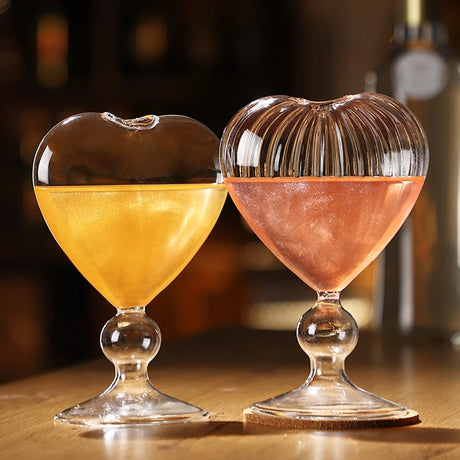 Heart Shaped Cocktail Glasses Drinkware