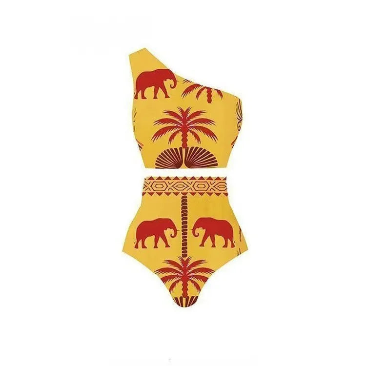 Island Graphic Summer Swimsuits Cover Up Pants Skirts Swimwear