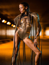 Lassiter's Sequins Long Tassel Wings Unisex Party Cape