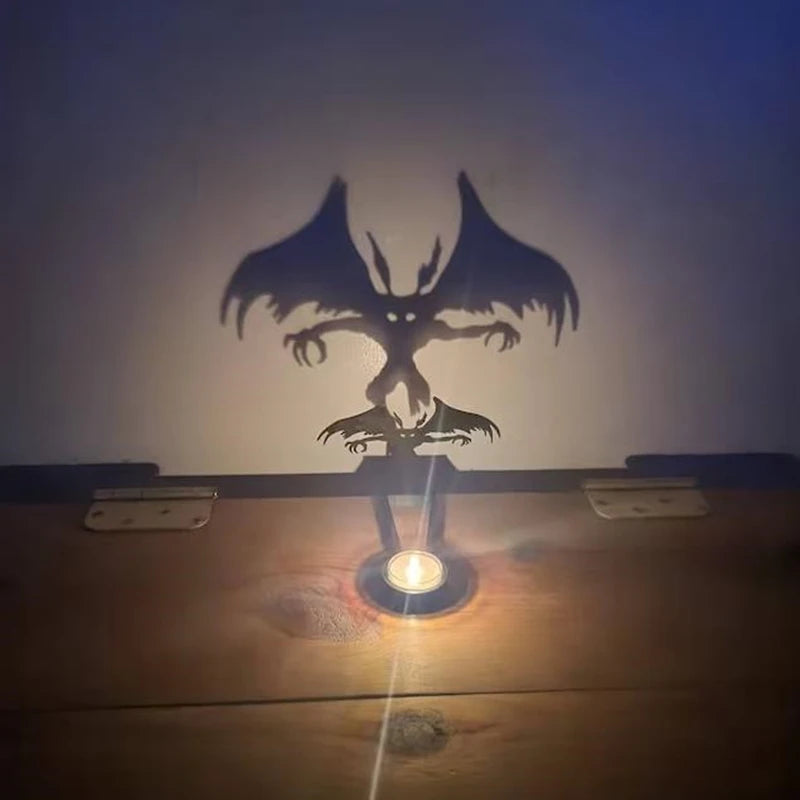 Krampusnacht Shadow Caster Candle Holder Shadow Projection Halloween Decoration