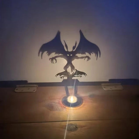 Krampusnacht Shadow Caster Candle Holder Shadow Projection Halloween Decoration