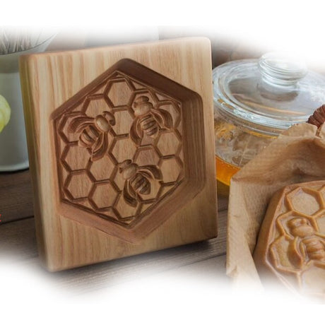 Wooden Shortbread Mould Cookie or Clay Embossing Moulds