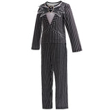 Children's Halloween Cosplay Nightmare Before Christmas Costumes Kids Girls Sally Dress Boys Skeleton Jack Clothing Set