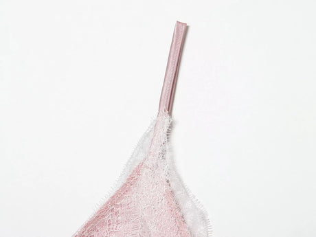 Y2k Asymmetrical Spliced Lace Satin Slip Long Camisole Top Layering Dress Side Slit Hem