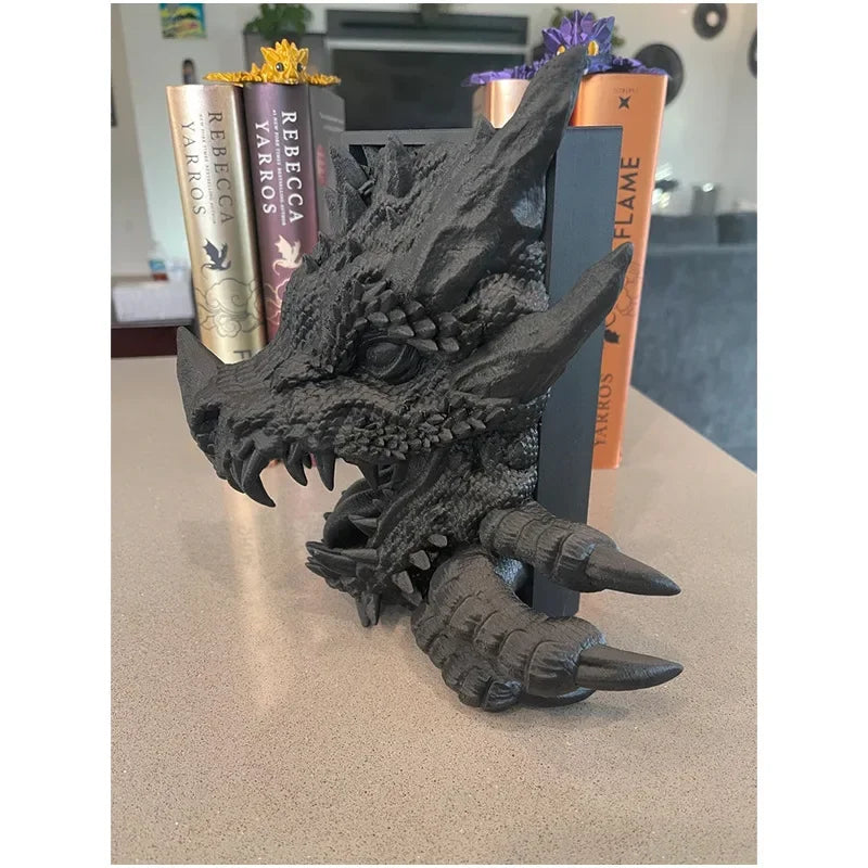 Dragon Book Shelf Decor Resin Book Holder For Fantasy Book Lovers