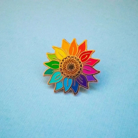 Wildflower Botanical Enamel Pins Badges