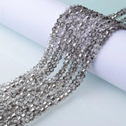3/4/6mm Rainbow Austria Bicone Crystal Beads AB Colour Faceted Glass Beads for DIY Jewellery Making